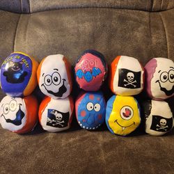 Halloween Hacky Sack Bundle Pirate Ghost Trick or Treat Boo! Bat Silly Monster