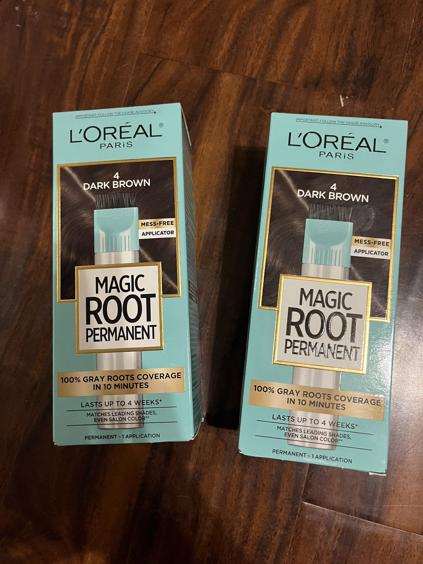 L'Oreal Paris Magic Root Rescue 10 Minute Root Hair Color, Dark Brown, 1 kit
