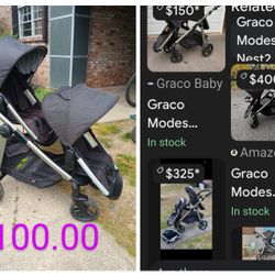 GRACO MOCKINGBIRD  DOUBLE STROLLER