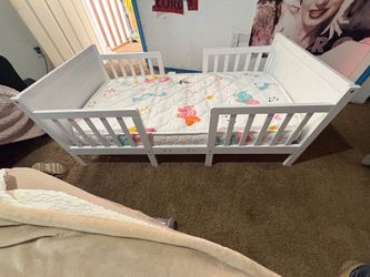 Toddler bed and mattress