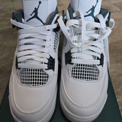 Jordan 4 Retro White/Oxidized Green-White