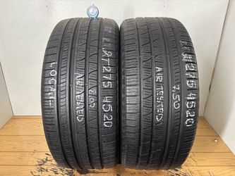 2 tires 275 45 20 Pirelli scorpion verde as high tread no repairs