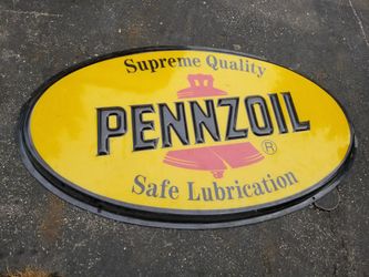 Vintage Pennzoil sign $50