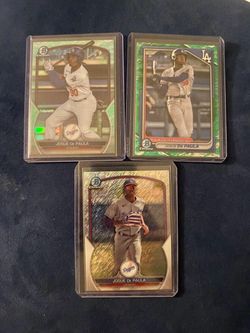Josue de Paula rookie refractor lot