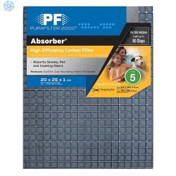 PURAFILTER 2000 20x25x1 Cut-to-Fit Carbon Air Filter FPR 5