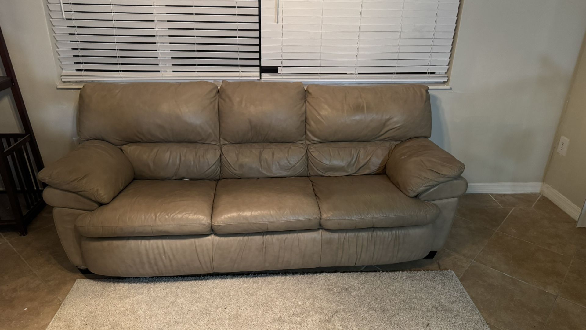 Leather couch gently used $0