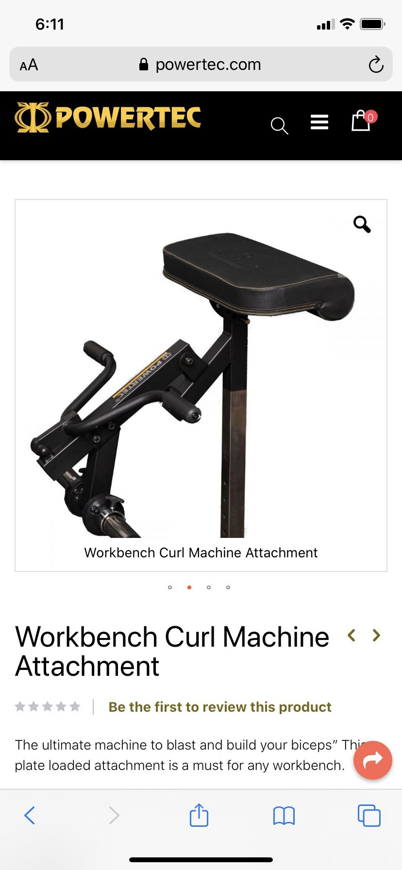 Powertec leverage gym with leg curl attachment and preacher curl