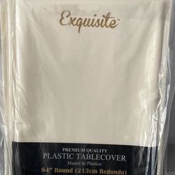 New 8 Exquisite Plastic Round Table Cloths