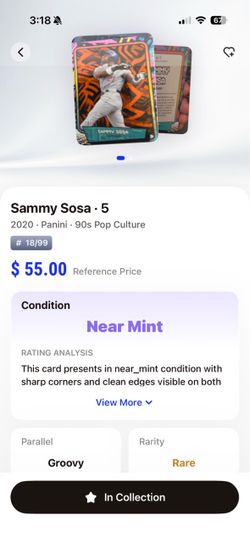 Sammy Sosa 2020 Panini 90s Pop Culture Groovy #18/99