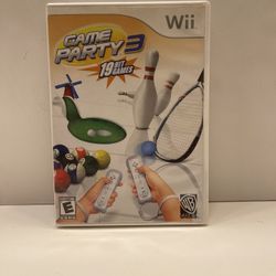 Game Party 3 - Nintendo  Wii Game. Tested. Works.