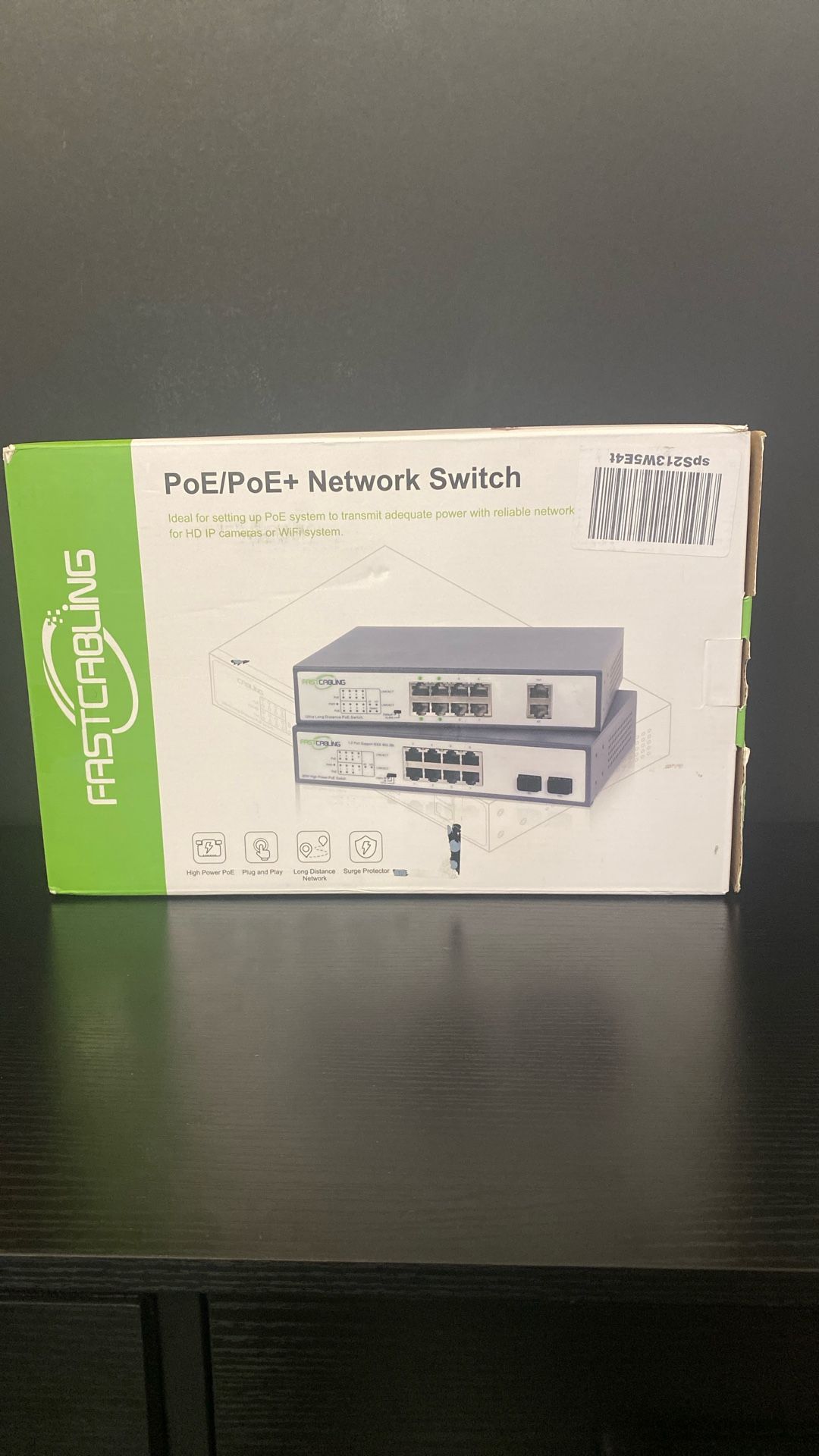 1500ft 8 Port Long Range PoE+Switch, Extension