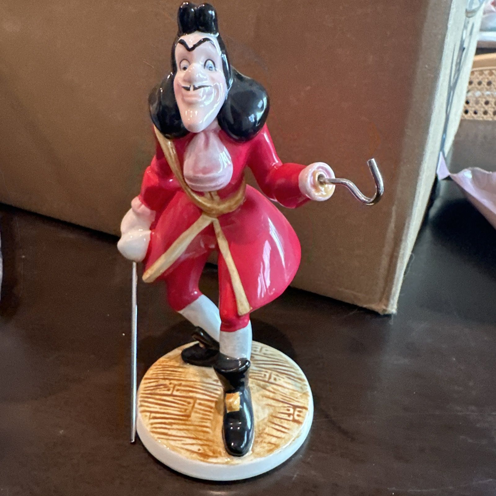 Disney Ceramic Porcelain 6" Figurine Captain Hook Disney Malaysia