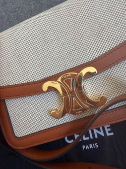 Authentic Celine Triomphe Textile Bag