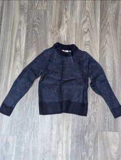 Fjällräven Wool Sweater Women's Small Dark Navy Blue G-1000 Patches - READ (Shrunk)