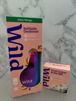 Brand NEW!!! 🆕   Wild Refillable Deodorant w/ Refill - Aluminum & Paraben Free(((PENDING PICK UP)))