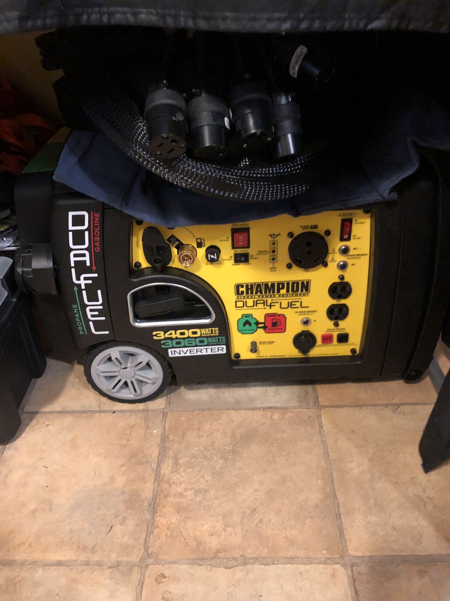 Champion 3400 watt generator dual fuel modified