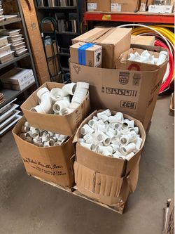 Ton of PVC fittings / pipe will trade