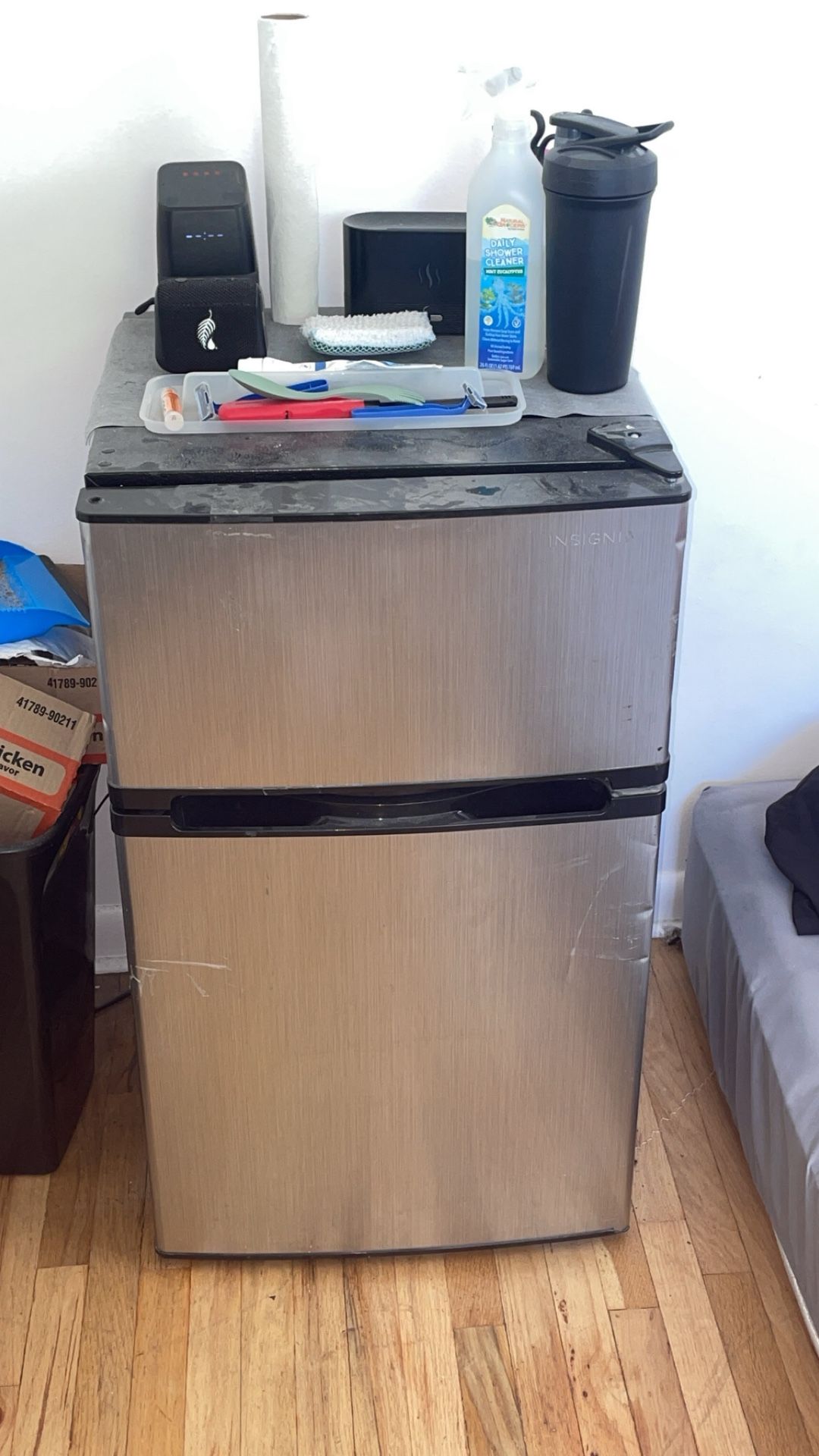 mini fridge with freezer compartment