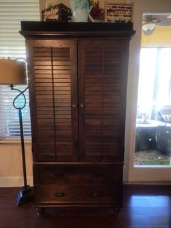 Dark cottage core amoire cabinet