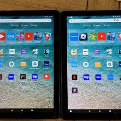 2 Amazon Fire HD 10 tablet, 10.1"
