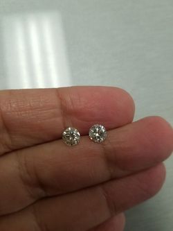 1.82 Carat H Si2 Round Diamond Earrings Amazing Sparkle!!!