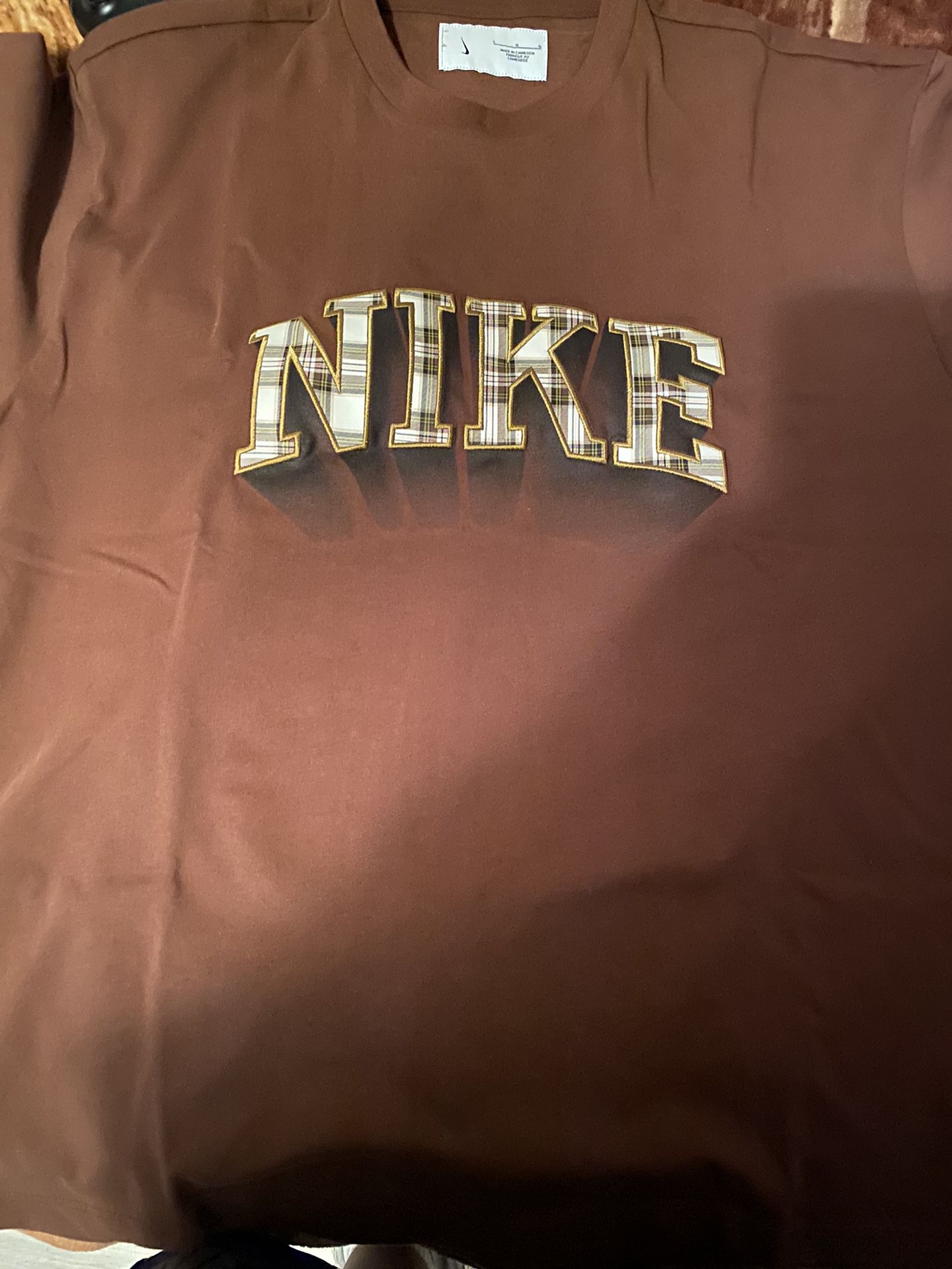 Nike Plaid Logo T-Shirt