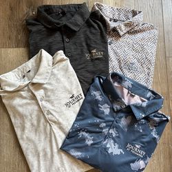 Adidas Golf Shirts (Set of 4) Men’s XL Collared Short Sleeve Polo