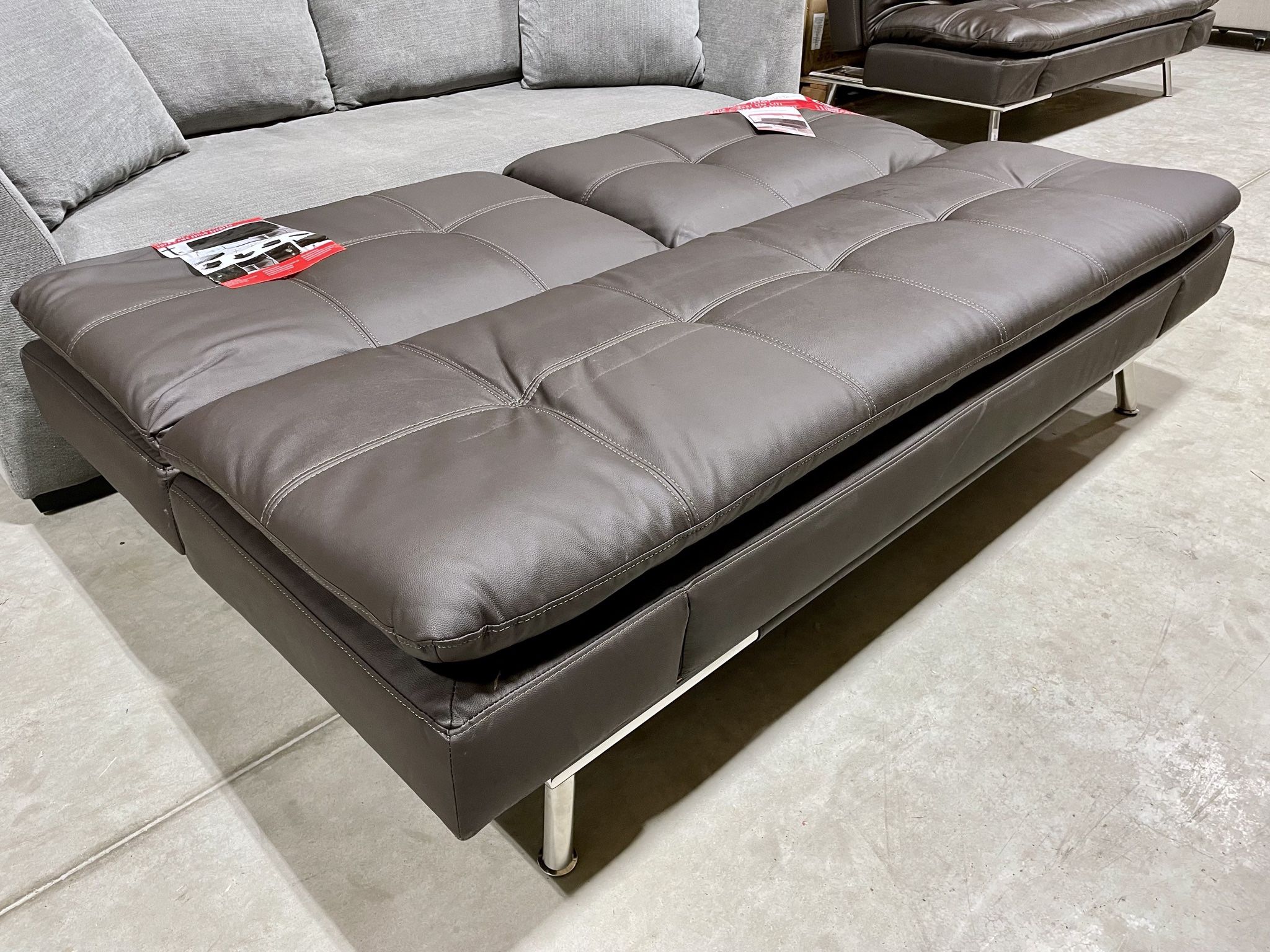 Leather Euro Lounger Sofa Baci Living Room