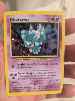Misdreavus Holo Pokémon Card 11/64