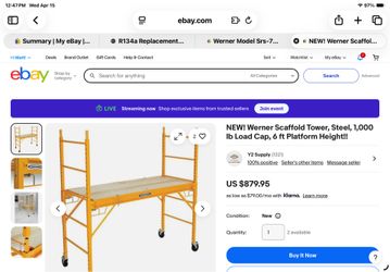 Werner Model SRS-steel roll scaffold