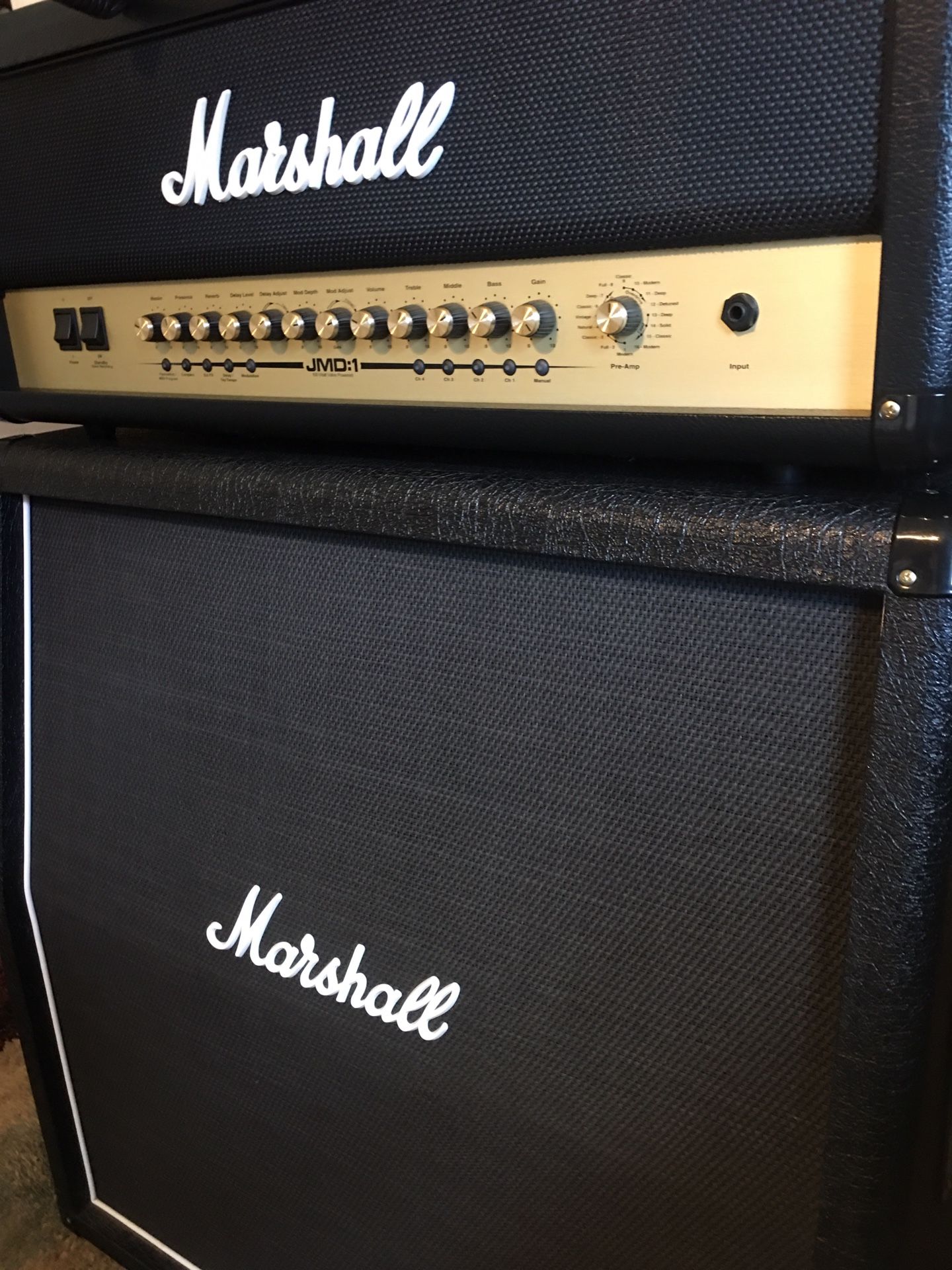Marshall 100 Watt Tube Full Size Half Stack Mint Condition