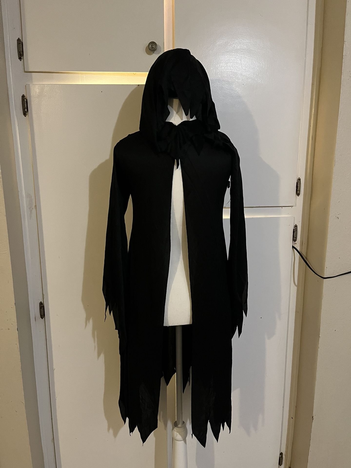 Grim Reaper Hooded Robe For Halloween Costume