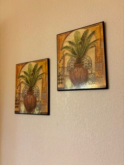 Set of 2 Tropical Plant Wall Art Prints