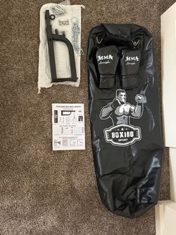 MMA Boxing Punching Bag Set with Gloves and Wall Mount