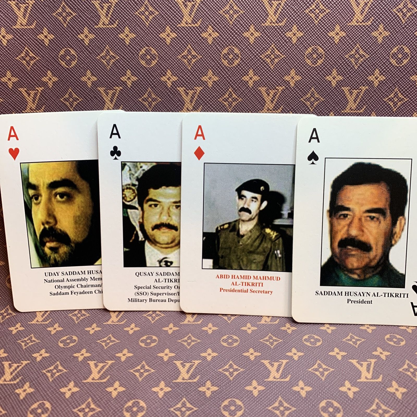 VTG IRAQI MOST WANTED Playing Cards WANTED Iraq War Saddam Hussein