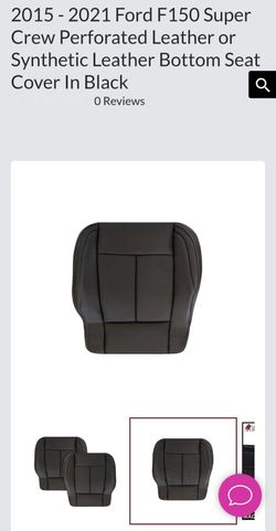 Black Seat Cushion + Cover Ford F-150
