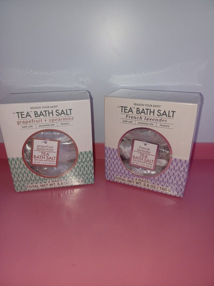 2 Piece New,tea Bath Salt