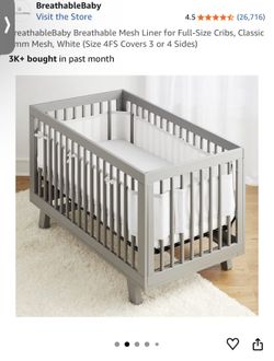Breathable Baby Mesh Crib Liner