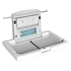 Brand New HDPE material】 This baby changing station is made of high quality HDPE (high density polyethylene) material, which is durable, smooth and ea