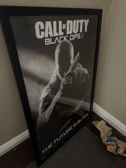 Large Call of Duty framed poster