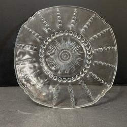 1941 Federal Glass Columbia Depression Glass Cake Plate