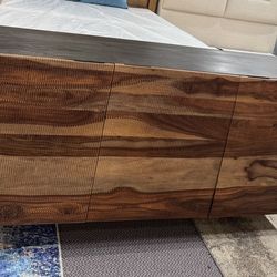 Beautiful Natural Brown Accent Cabinet