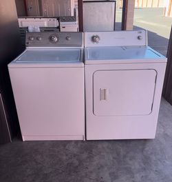 White Maytag Washer And Estate Electric Dryer