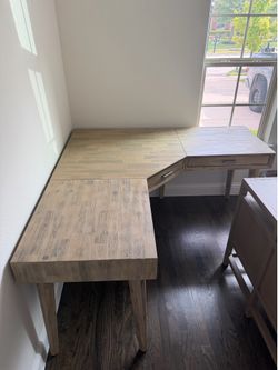 62x62inch “L” Shaped Wood Desk