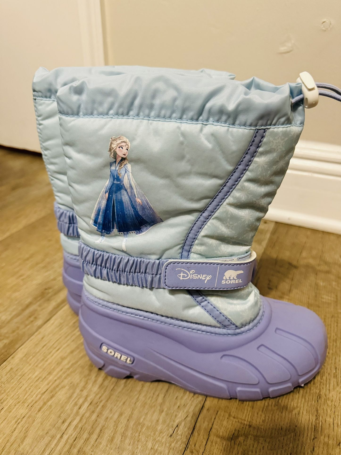 SOREL Disney X Youth Flurry Frozen Elsa FrostedPurple Boots Girls Size 2