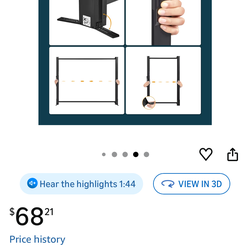 Outdoor / Indoor  Projector screen and stand 50 inch.   brand new