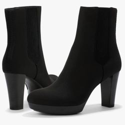 Donald Pliner Women's Esra Crepe Stretch Fashion Boots Black Size 7 M, #158