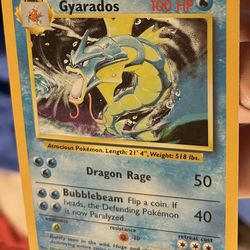 Gyarados Holo Pokémon Base Set LP