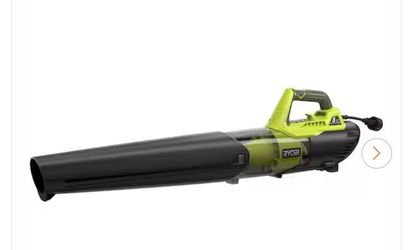 RYOBI 135 MPH 440 CFM 8 Amp Corded Electric Jet Fan Leaf Blower