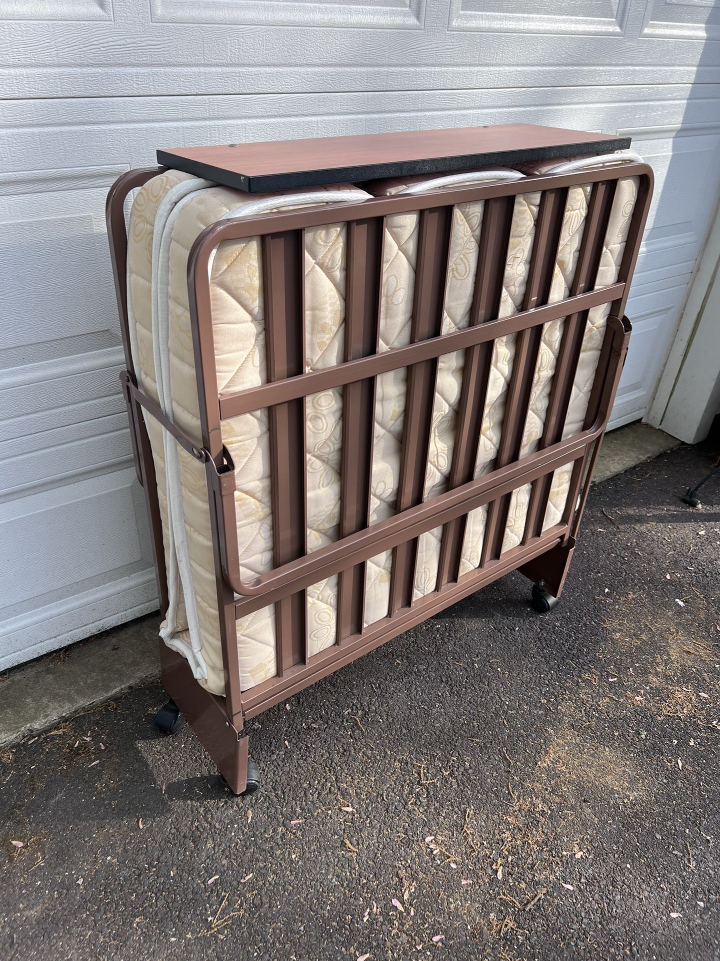 Folding Rollaway Guest Bed on Wheels